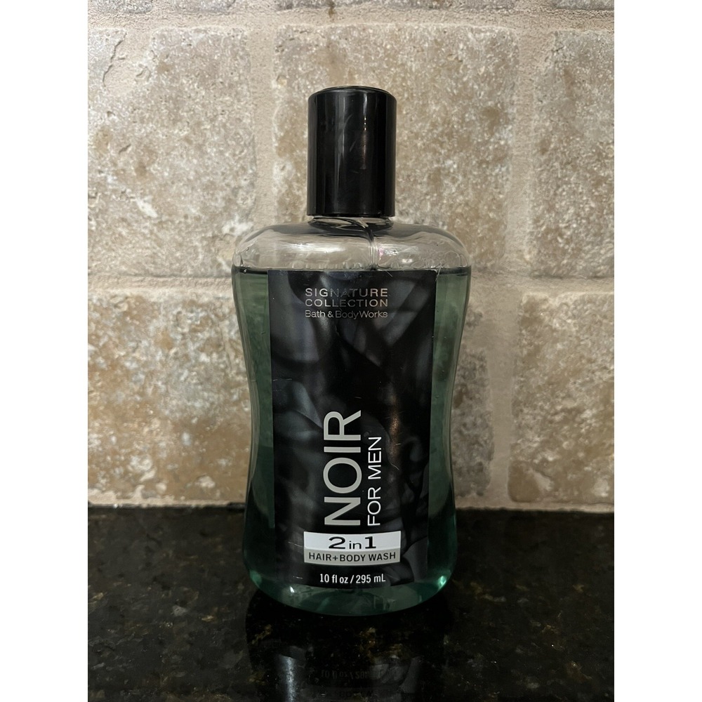 BATH & BODY WORKS 2 in 1 Hair + Body Wash NOIR‎ FOR MEN 10 oz. New